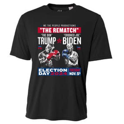 The Rematch The Don And Crooked Joe Pro Trump 2024 Cooling Performance Crew T-Shirt