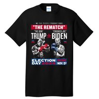 The Rematch The Don And Crooked Joe Pro Trump 2024 Tall T-Shirt