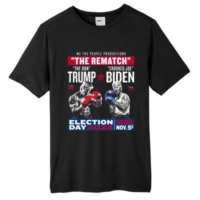 The Rematch The Don And Crooked Joe Pro Trump 2024 Tall Fusion ChromaSoft Performance T-Shirt