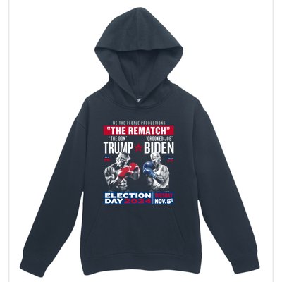 The Rematch The Don And Crooked Joe Pro Trump 2024 Urban Pullover Hoodie