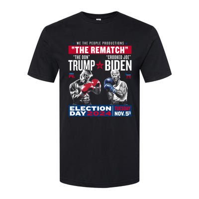 The Rematch The Don And Crooked Joe Pro Trump 2024 Softstyle CVC T-Shirt