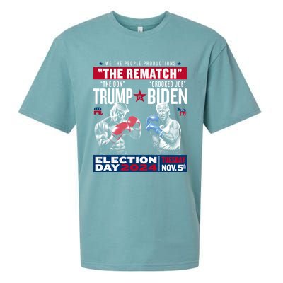 The Rematch The Don And Crooked Joe Pro Trump 2024 Sueded Cloud Jersey T-Shirt