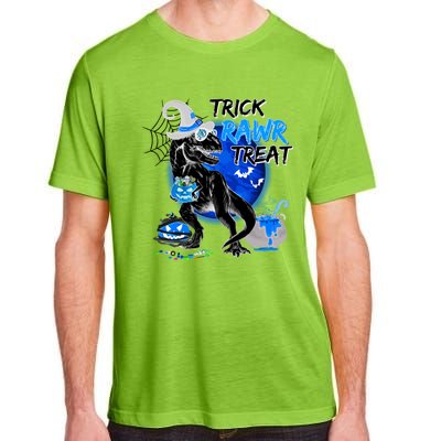 Trick Rawr Treat Scary Witch Dinosaur Pumpkin Cute Halloween Gift Adult ChromaSoft Performance T-Shirt