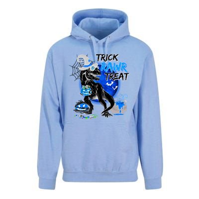 Trick Rawr Treat Scary Witch Dinosaur Pumpkin Cute Halloween Gift Unisex Surf Hoodie