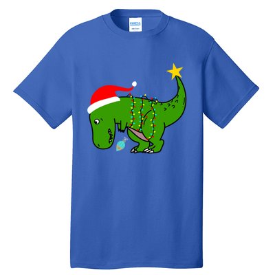 Tree Rex Trex Arms Too Short Christmas Dinosaur Adult And Gift Tall T-Shirt