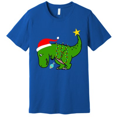 Tree Rex Trex Arms Too Short Christmas Dinosaur Adult And Gift Premium T-Shirt