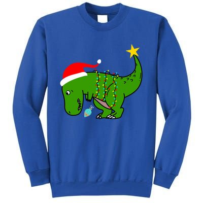 Tree Rex Trex Arms Too Short Christmas Dinosaur Adult And Gift Tall Sweatshirt