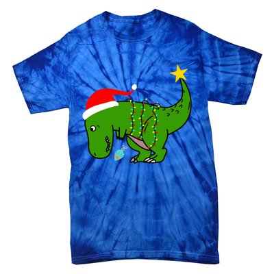 Tree Rex Trex Arms Too Short Christmas Dinosaur Adult And Gift Tie-Dye T-Shirt