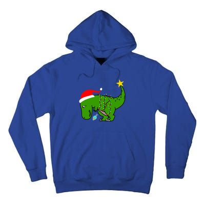 Tree Rex Trex Arms Too Short Christmas Dinosaur Adult And Gift Tall Hoodie