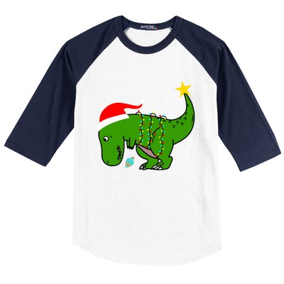 Tree Rex Trex Arms Too Short Christmas Dinosaur Adult And Gift Baseball Sleeve Shirt