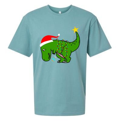 Tree Rex Trex Arms Too Short Christmas Dinosaur Adult And Gift Sueded Cloud Jersey T-Shirt