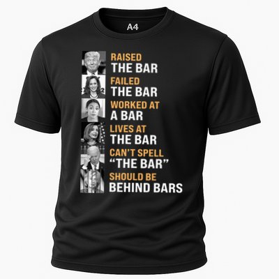 Trump Raised The Bar Harris Failed The Bar Cooling Performance Crew T-Shirt