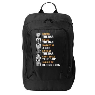 Trump Raised The Bar Harris Failed The Bar City Backpack