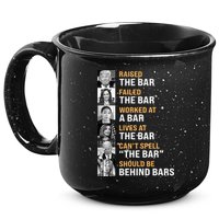 Trump Raised The Bar Harris Failed The Bar 15oz Campfire Ceramic Mug