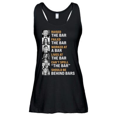 Trump Raised The Bar Harris Failed The Bar Ladies Essential Flowy Tank