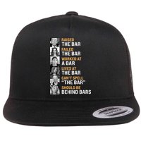 Trump Raised The Bar Harris Failed The Bar Flat Bill Trucker Hat