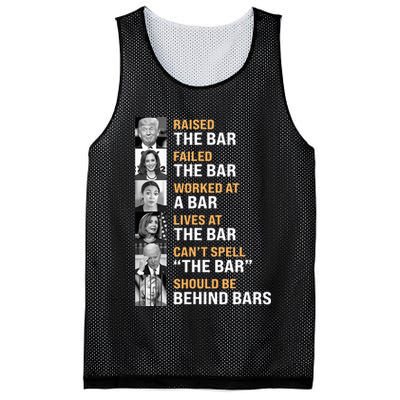 Trump Raised The Bar Harris Failed The Bar Mesh Reversible Basketball Jersey Tank