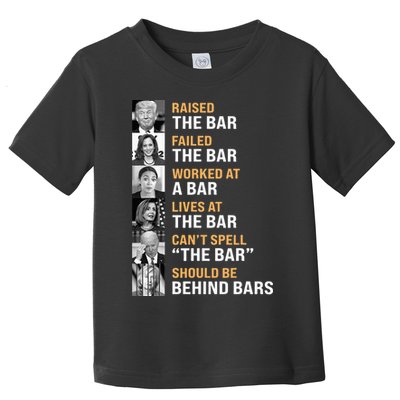 Trump Raised The Bar Harris Failed The Bar Toddler T-Shirt
