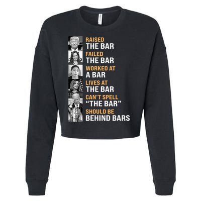 Trump Raised The Bar Harris Failed The Bar Cropped Pullover Crew