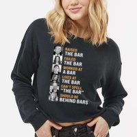 Trump Raised The Bar Harris Failed The Bar Cropped Pullover Crew