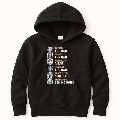 Trump Raised The Bar Harris Failed The Bar Kids Hoodie