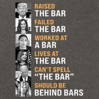 Trump Raised The Bar Harris Failed The Bar Cotton Canvas Backpack