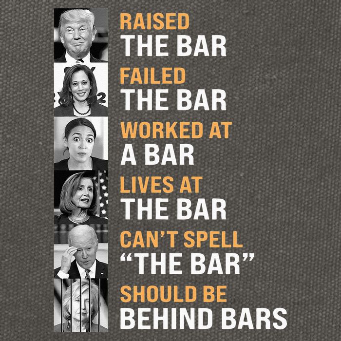 Trump Raised The Bar Harris Failed The Bar Cotton Canvas Backpack