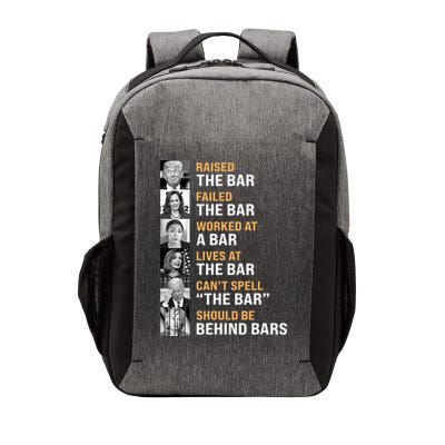 Trump Raised The Bar Harris Failed The Bar Vector Backpack