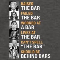 Trump Raised The Bar Harris Failed The Bar Vector Backpack