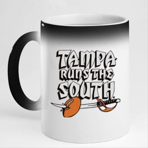 Tampa Runs The South 11oz Black Color Changing Mug