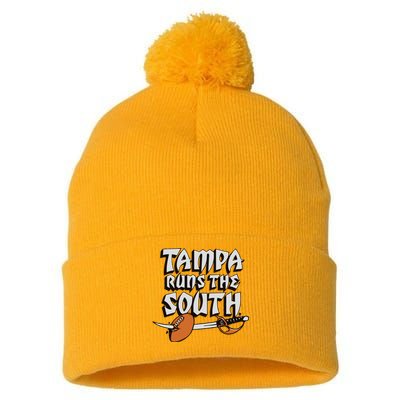 Tampa Runs The South Pom Pom 12in Knit Beanie