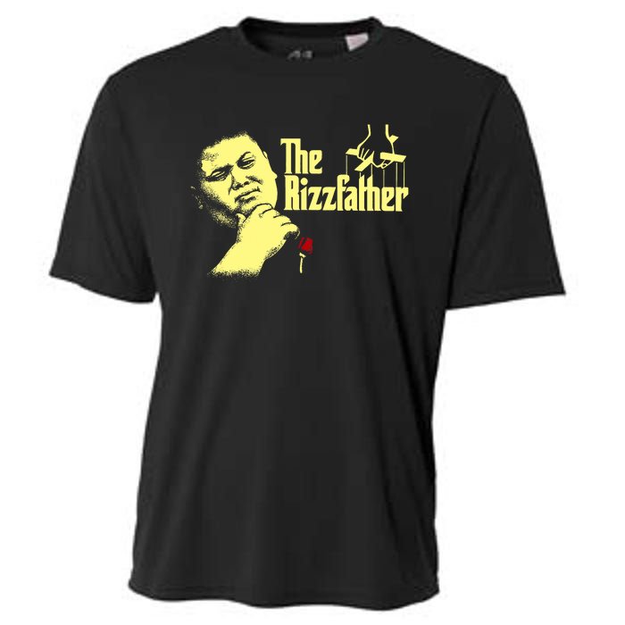 The Rizzfather The Rizzler Godfather Funny Meme Cooling Performance Crew T-Shirt