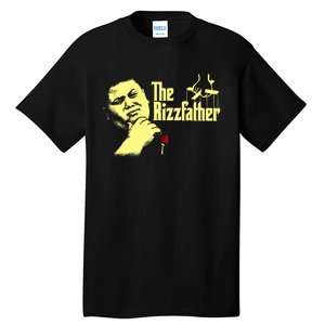 The Rizzfather The Rizzler Godfather Funny Meme Tall T-Shirt