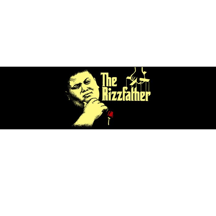 The Rizzfather The Rizzler Godfather Funny Meme Bumper Sticker