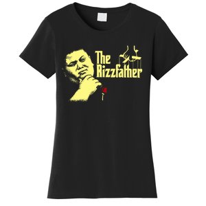 The Rizzfather The Rizzler Godfather Funny Meme Women's T-Shirt