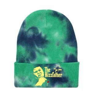 The Rizzfather The Rizzler Godfather Funny Meme Tie Dye 12in Knit Beanie