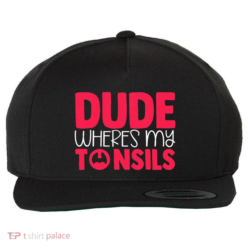 Tonsils Removal Tonisllectomy Recovery Surgery Tonsils Wool Snapback Cap