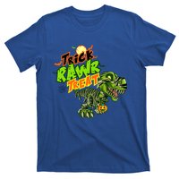 Trick Rawr Treat Dinosaur Pumpkin Halloween Gift T-Shirt