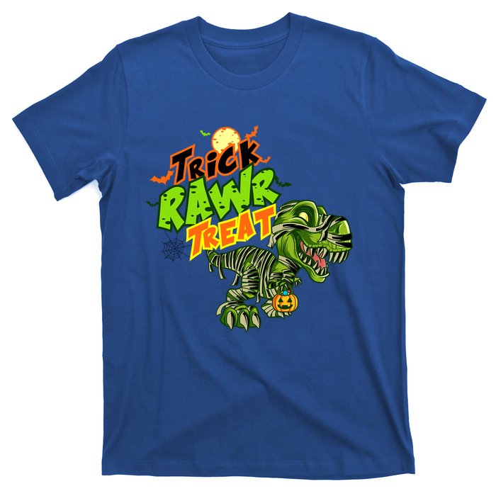 Trick Rawr Treat Dinosaur Pumpkin Halloween Gift T-Shirt