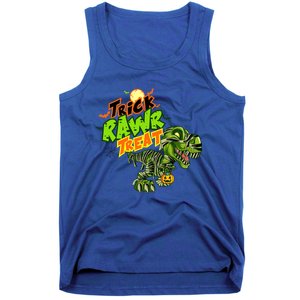 Trick Rawr Treat Dinosaur Pumpkin Halloween Gift Tank Top