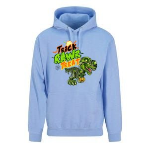 Trick Rawr Treat Dinosaur Pumpkin Halloween Gift Unisex Surf Hoodie