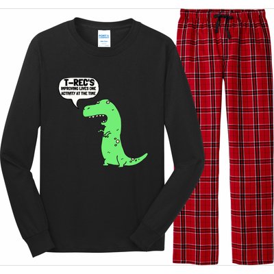 T-Rec's - Recreational Therapy Therapist RT Month Long Sleeve Pajama Set