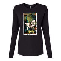 Trick ‘R Treat – Tales Of The Macabre Retro Poster Womens Cotton Relaxed Long Sleeve T-Shirt