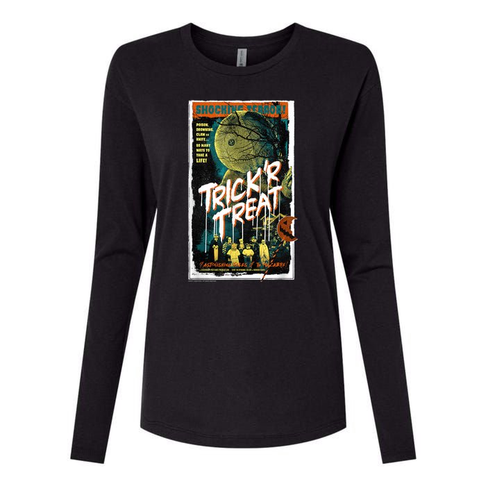 Trick ‘R Treat – Tales Of The Macabre Retro Poster Womens Cotton Relaxed Long Sleeve T-Shirt