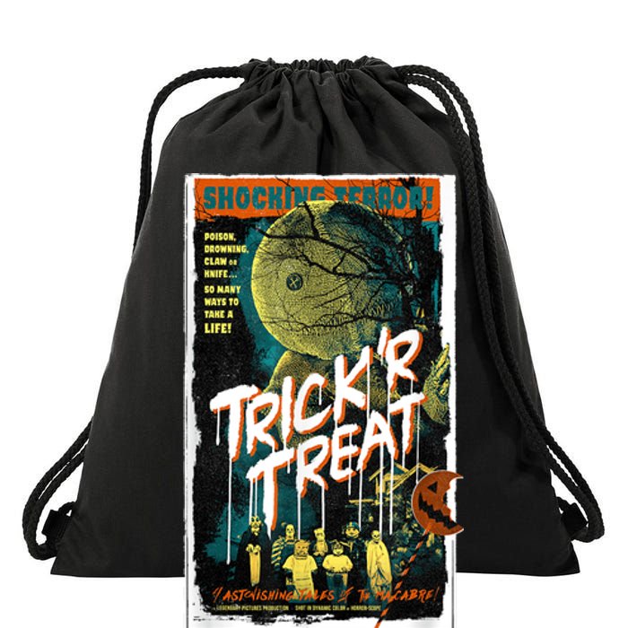 Trick ‘R Treat – Tales Of The Macabre Retro Poster Drawstring Bag