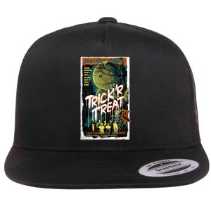 Trick ‘R Treat – Tales Of The Macabre Retro Poster Flat Bill Trucker Hat