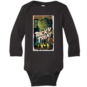 Trick ‘R Treat – Tales Of The Macabre Retro Poster Baby Long Sleeve Bodysuit