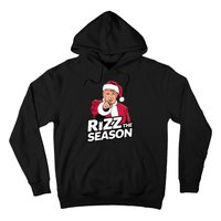 Trump Rizz The Season Funny Xmas With Santa Hat Hoodie