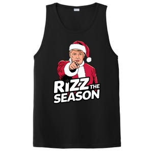 Trump Rizz The Season Funny Xmas With Santa Hat PosiCharge Competitor Tank