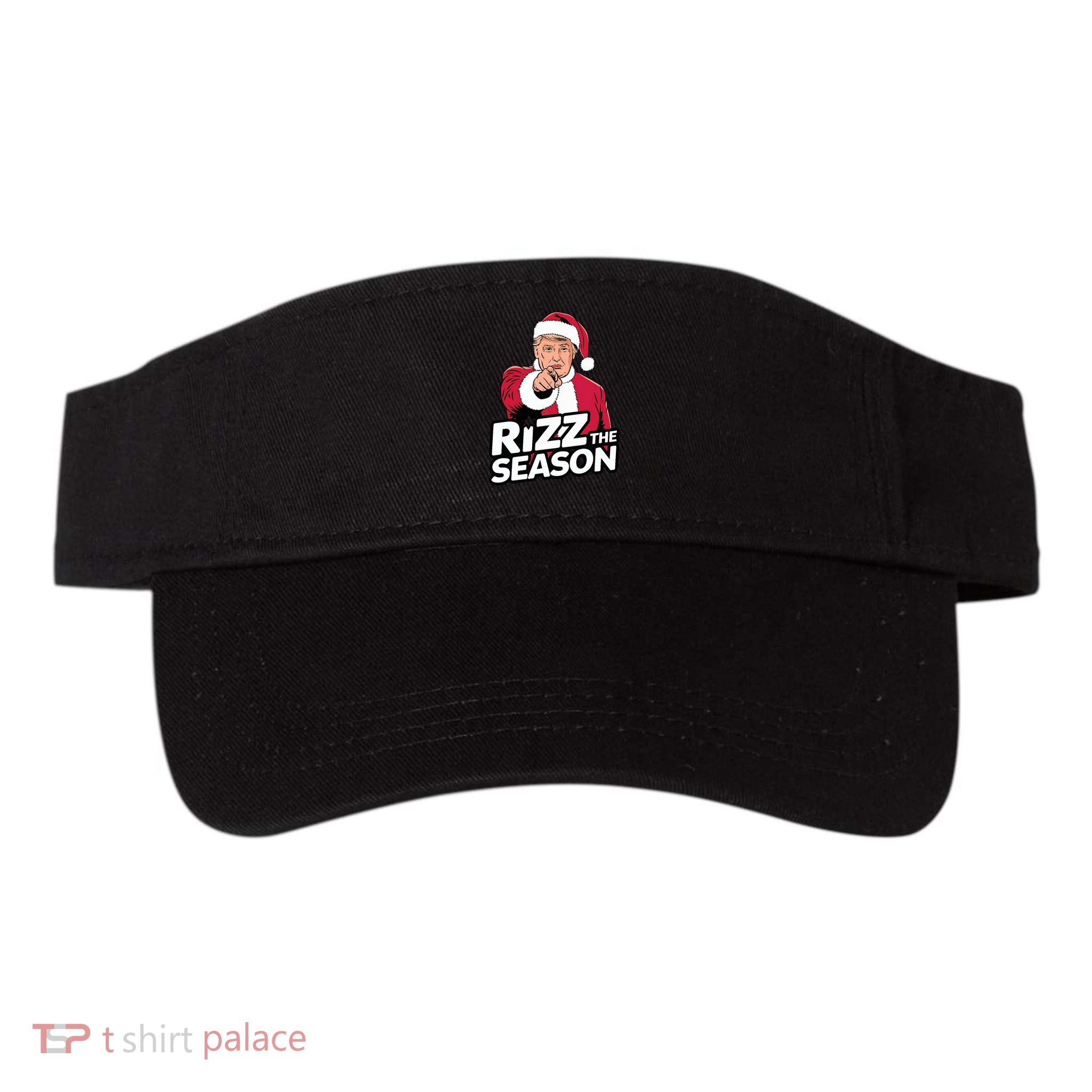 Trump Rizz The Season Funny Xmas With Santa Hat Visor